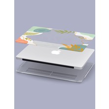 Macbook Air (M2-M3) Kılıf 15 Inç A3114-A2941 2023/2024 Şeffaf Kapak Tam Koruma Macos-04 Pastel Renkli