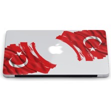 Macbook Air (M1) Kılıf 13.3 Inç A1932-A2179-A2337 2020/2021 Şeffaf Sert Kapak Koruma Macos-26 Türk Bayrağı