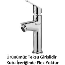 Opak Lavabo Bataryası Tek Su Girişli Krom 020049-1