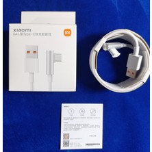 % 100 Orijinal Xiaomi Turbo 6 Amper 1.5 Metre L Tip USB A - Type C Şarj ve Data Kablosu