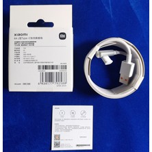 % 100 Orijinal Xiaomi Turbo 6 Amper 1.5 Metre L Tip USB A - Type C Şarj ve Data Kablosu