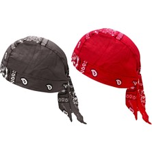Manual Bisiklet Astar Balıkçılık Yumuşak Korsan Şapkalar Bandana Bere Kafa Sargısı Faresi Kırmızı Kahverengi (Yurt Dışından)