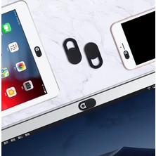 Ayex Web Kamerası Kapağı, Webcam Cover, Notebook, Laptop, Macbook, Telefon, Tablet Için Kamera Kapatıcı, Gizleyici Siyah (3 Adet )