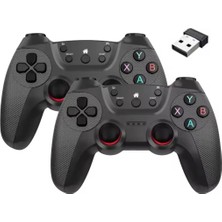 Comse 2.4g Wireless Gamepad Ikili  Kablosuz Oyun Kolu Pc Gamestick Atari Tv Box Android Tv Uyumlu