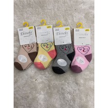 Ekinoks  Dikişsiz Havlu Termal Çocuk Soket Çorap 4lü Set 0-4 Yaş 2601