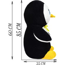 Özgüner Oyuncak Peluşçu Dayı Sarı Kurdele Pelüş Penguen 85 cm