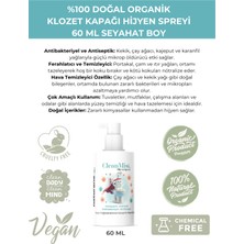 Naturana %100 Doğal Klozet Kapağı Hijyen Spreyi 60 ml Hava Tazeleyici Çok Amaçlı Dezenfektan