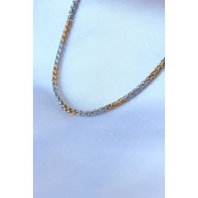 Fy Butik 316L Çelik Mix Renk Kalın Zincir Model Erkek Kolye