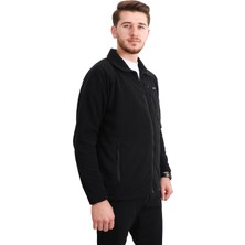 Zenobya Erkek Siyah Polar - Reglan Kol - Zenobya