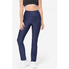 Domyos Kadın Fitness Taytı - Düz Kesim - Lacivert
