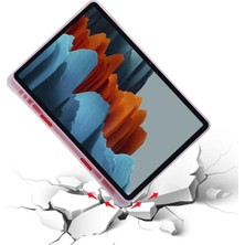 TEKNETSTORE Samsung Galaxy Tab S7 Fe S8 Plus T970/X800/T733/T737/T736 12.4" Kalem Bölme Arka Silikon Kapak Kılıf