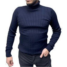 Boğazlı Triko Erkek Kazağı
