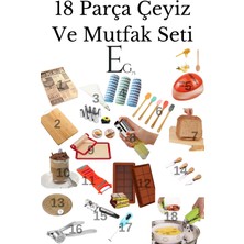 18 Parça Mutfak Aksesuar ve Çeyiz Seti