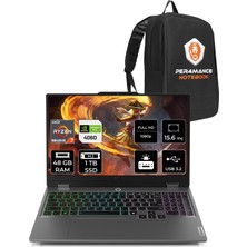 Lenovo Loq Aı Amd Ryzen 7 8845HS 48GB 1tb SSD RTX4060/8GB 115W 15.6" Fhd 144Hz Fdos Taşınabilir Bilgisayar & Per4 Çanta 83DX00B1TRP328