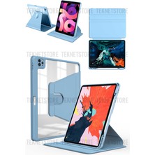 TEKNETSTORE Apple Ipad Pro 3. ve 4. Nesil M1-M2 Çip 2021 / 2022 11'' Inç Uyumlu Kalemlikli Standlı Klılıf