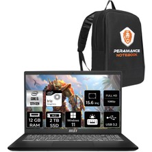 Msı Modern 15 Intel Core I5 1335U 12GB 2tb SSD 15.6" Fhd W11H Taşınabilir Bilgisayar & Per4 Çanta F13MG031XTRP359