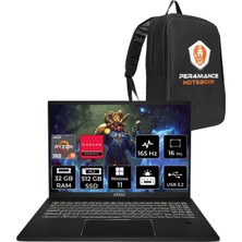 Msı Summit A16 Aı+ Amd Ryzen Aı 9 365 32GB 512GB SSD 16" Qhd+ 165Hz W11H Touch 2-In-1 Taşınabilir Bilgisayar & Per4 Çanta A3HMTG038TRP302