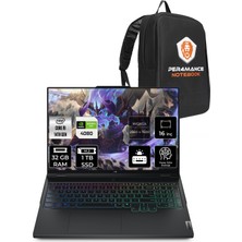 Lenovo Legion Pro 7 Intel Core I9 14900HX 32GB 1tb SSD RTX4080/12GB 175W 16" Qhd+ 240Hz Fdos Taşınabilir Bilgisayar & Per4 Çanta 83DE0086TRP318