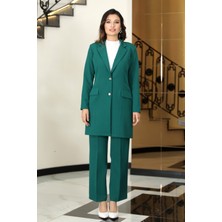 Elben Moda Kadın Mono Yakla Ceket Takım Elbise