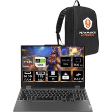 Lenovo Loq Amd Ryzen 7 7435HS 96GB 1tb SSD RTX4050/6GB 105W 15.6" Fhd 144Hz W11P Taşınabilir Bilgisayar & Per4 Çanta 83JC006ATRP418