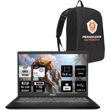 Msı Modern 15 Intel Core I5 1335U 16GB 1tb SSD 15.6" Fhd Fdos Taşınabilir Bilgisayar & Per4 Çanta F13MG031XTRP313