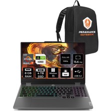 Lenovo Loq Aı Amd Ryzen 7 8845HS 8gb 4tb SSD RTX4060/8GB 115W 15.6" Fhd 144Hz W11P Taşınabilir Bilgisayar & Per4 Çanta 83DX00B1TRP385