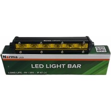 Norma 9V-35V LED Bar Off-Road 18W (6 Ledli) Tek Sıra Ince Düz (180 Mm) Sarı