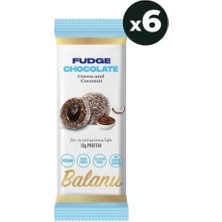 Balanu Fudge Kakao Dolgulu Hindistan Cevizi Kaplamalı Atıştırmalık 6 Paket x 55G