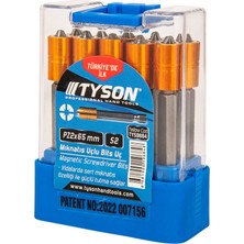 Tyson PZ2X65 mm S2 Çeliği Tek Yönlü Mıknatıs Uçlu Bits Uç (1 Adet)