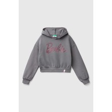 Benetton Kız Çocuk Sweatshirt - Antrasit