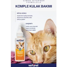 Kulak Bakım Solüsyonu 100ml Kedi Kulak Temizleme Koku Önleyici Kir Köpek Kulak Uyuzu