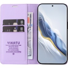 Xshine Honor Magic6 5g Deri Cüzdan Manyetik Kapanış Telefon Kapağı (Yurt Dışından)