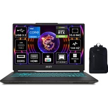 Msı Cyborg 15 Intel Core I7 13620H 32GB 1tb SSD RTX4060/8GB Windows 11 Pro 15.6" Fhd 144Hz Taşınabilir Bilgisayar A13VF-892XTR + Boz Çanta