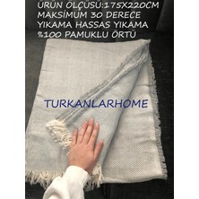 Türkanlar Home Lüks Pamuklu Koltuk-Çekyat Örtüsü 175 x 220  cm  Çift Taraflı Terletmez Kaymaz Toplanmaz