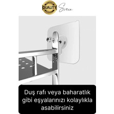 Svein 10 Adet Süper Güçlü Kendinden Yapışkanlı Tutunabilen Çok Amaçlı Çerçeve Tablo Banyo Duş Mutfak Askı