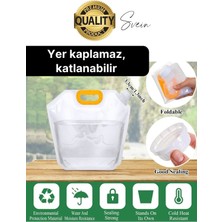 Svein Premium 1 Lt Dayanıklı Yer Kaplamaz Içecek Çantası Sporcu Kapaklı Tutamaç Suluk Matara Kamp Piknik