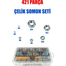 421 Parça Çelik Somun Seti (M3-M4-M6-M8-M10-M12-M14)