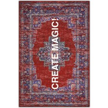 Kilim Home Mars 190 Create Magic Yazılı Etnik Vintage Dokuma Taban Halı