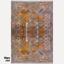 Kilim Home Mars 2185 Etnik Desenli Yıkanabilir Kaymaz Tabanlı Salon Halısı, Koridor ve Mutfak Halısı
