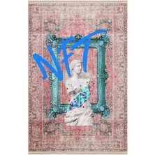 Kilim Home Mars 150 Vintage Kırmızı Heykel Popüler Sanat Temalı Dokuma Taban Halı