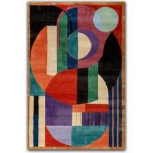 Kilim Home Geometrik Desenli Çok Renkli Modern Salon Halısı  Mutfak Halısı Dekoratif Halı Mars 219