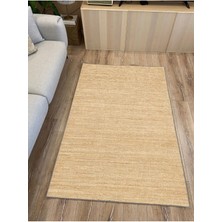 Mars 8745 Jüt Hasır Görünümlü Dekoratif Pamuk Dokuma Taban Halı