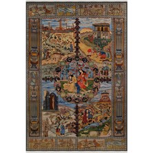 Mars 51 Modern Stil Kreatif Halı ve Kilim Salon Halısı Yıkanabilen Dekoratif Halı