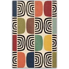 Kilim Home Mars 141 Bej  Geometrik Modern Çok Renkli Modern  Dokuma Taban Halı