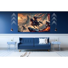 Ti Play Ti-Play Ateş Shogun 60 x 90 cm  Modern Samuray Pvc Çerçevesiz Tablo