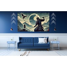 Ti Play Ti-Play Gece Idmanı 60 x 90 cm  Modern Samuray Pvc Çerçevesiz Tablo