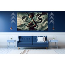 Ti Play Ti-Play Shogun Woman 60 x 90 cm  Modern Samuray Pvc Çerçevesiz Tablo