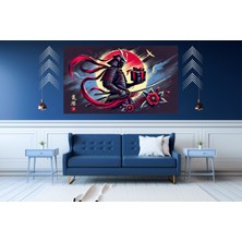 Ti Play Ti-Play Hanedana  60 x 90 cm  Modern Samuray Pvc Çerçevesiz Tablo