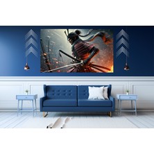 Ti Play Ti-Play Çetin Savaş 60 x 90 cm  Modern Samuray Pvc Çerçevesiz Tablo