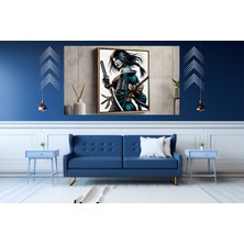 Ti Play Ti-Play Kimonolu Kadın Savaşçı 60 x 90 cm  Modern Pvc Çerçevesiz Tablo